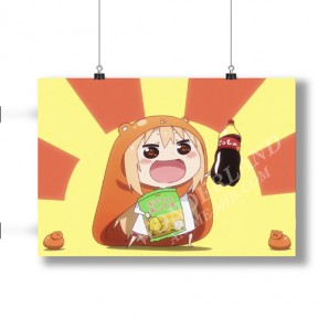 Аниме плакат Двуличная сестрёнка Умару-чан 1 / Himouto! Umaru-chan